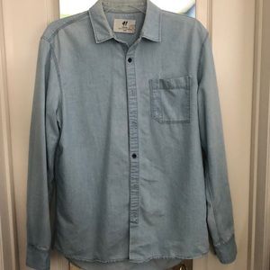 Light Blue Denim Button Up